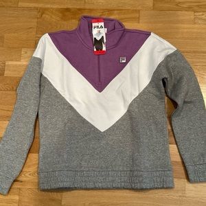 Fila nwt ladies 1/4 zip fleece pullover